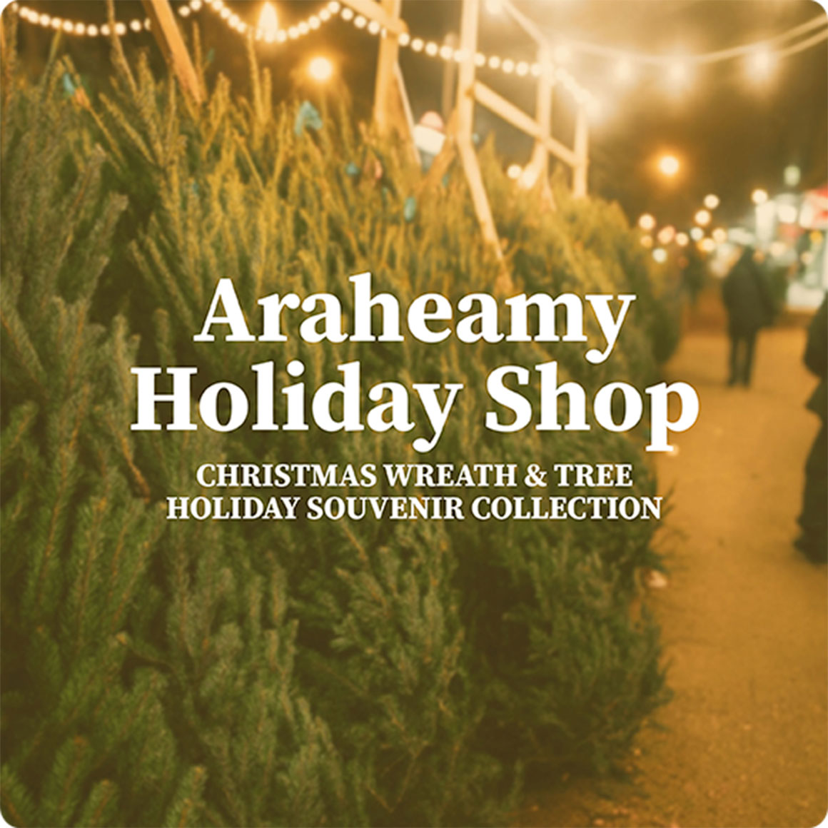 Araheamy Holidya Shop CHRISTMAS WREATH & TREE HOLIDAY SOUVENIR COLLECTION